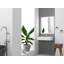 Lavabo de salle de bain mural à surface flottante avec drain dissimulé 24 po Juniper - Blanc-67247469