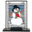 Tiffany Snowman Lighted Mini Tabletop Window Table Lamp