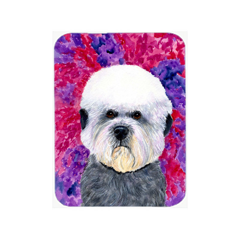 Planche à découper en verre east urban home dandie dinmont terrier