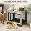 Niche pour chien avec cage pour chien-1276804256