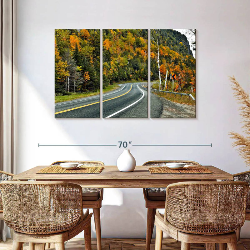 Autumn Forest Road, 36" H x 57" W