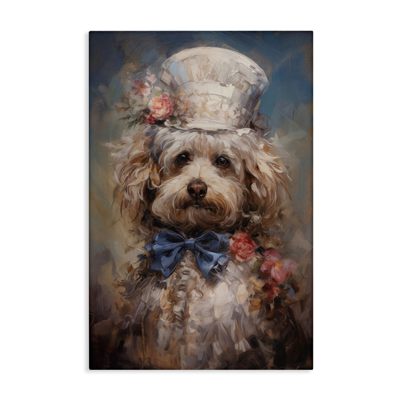 Toile Labradoodle de l'époque victorienne, design par Wumples, H 24 po x l 16 po
