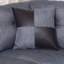 Chaise longue en lin avec repose-pieds à rangement libre GAUCHE