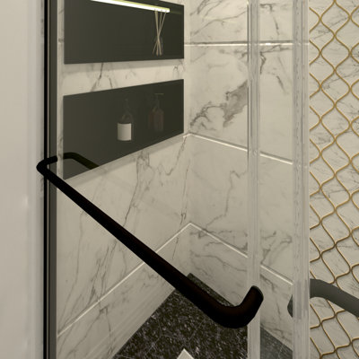 56-60" W X 70" H Chrome Sliding Shower Door