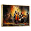 Beira jaune orange Jazz Band - art mural de danse pour le salon-887826375-917635398-887826428