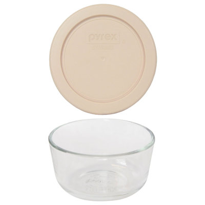 Pyrex (1) 7202 1-Cup Glass Bowl & (1) 7202-PC 1-Cup Lid