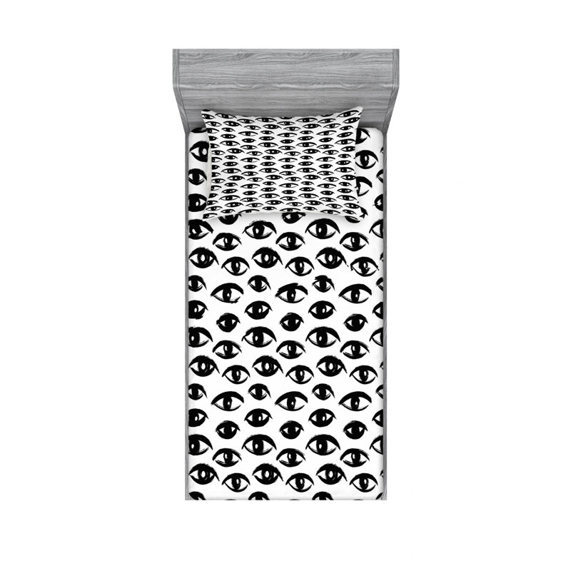 Microfiber Sheet Set, Twin Sheet Set with Fitted Sheet