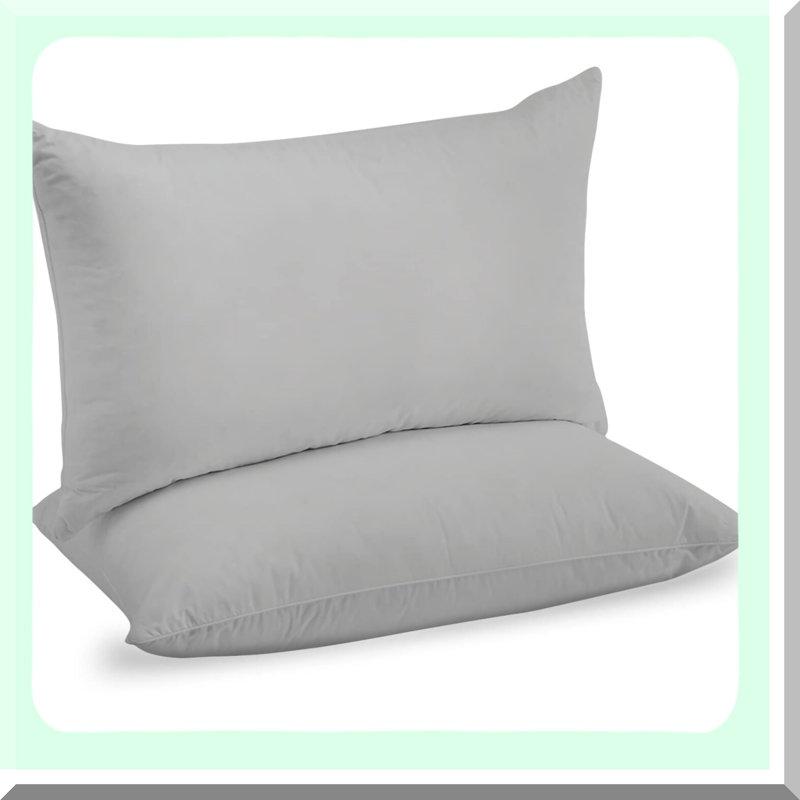 LuxuryCool Cotton Pillowcases - 800TC Queen Size Set of 2, Ultra Soft & Long Lasting, Hotel Quality Silver Pillow Cases for a Premium Cooling Experience.