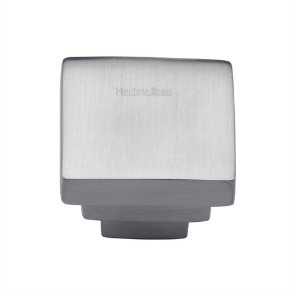 Heritage Brass Heritage Cabinet Knob Square Stepped Design 32mm