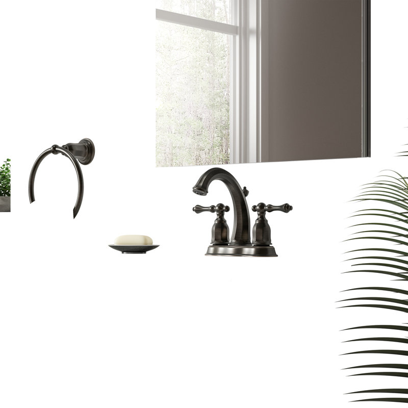 Kelston Centerset Faucet with Drain Assembly, Bronze frotté à l'huile