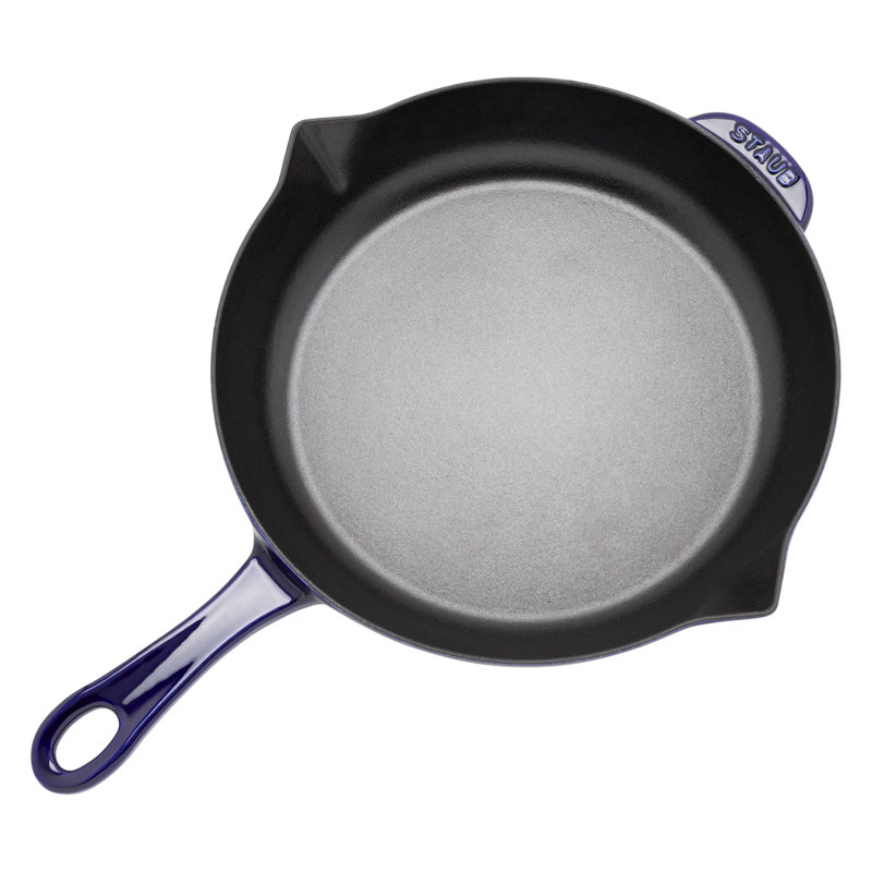 Poêle à frire en fonte Staub, Bleu foncé, 12"