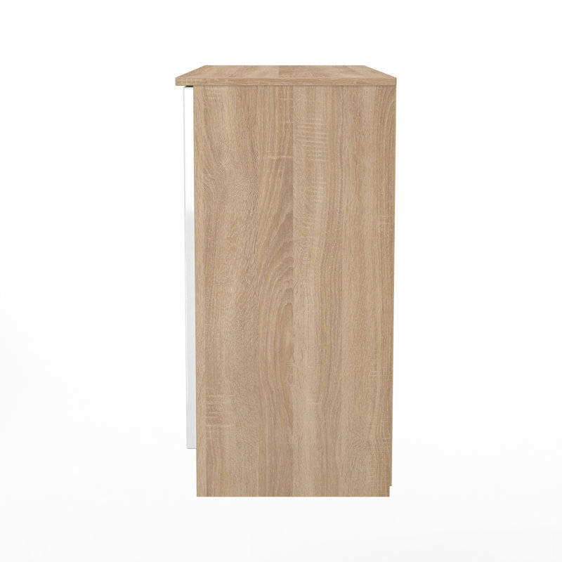 Bisma 110cm Sideboard, White/Oak
