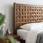 Structure de lit très grand en bois massif avec tête et pied de lit plateforme, 12 sommiers à lattes robustes, pieds en métal, aucun sommier requis, assemblage facile, antidérapant et silencieux, finition noyer-229805030-229805026