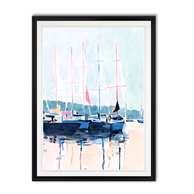 «Watercolor Boat Club I», reproduction sur toile
