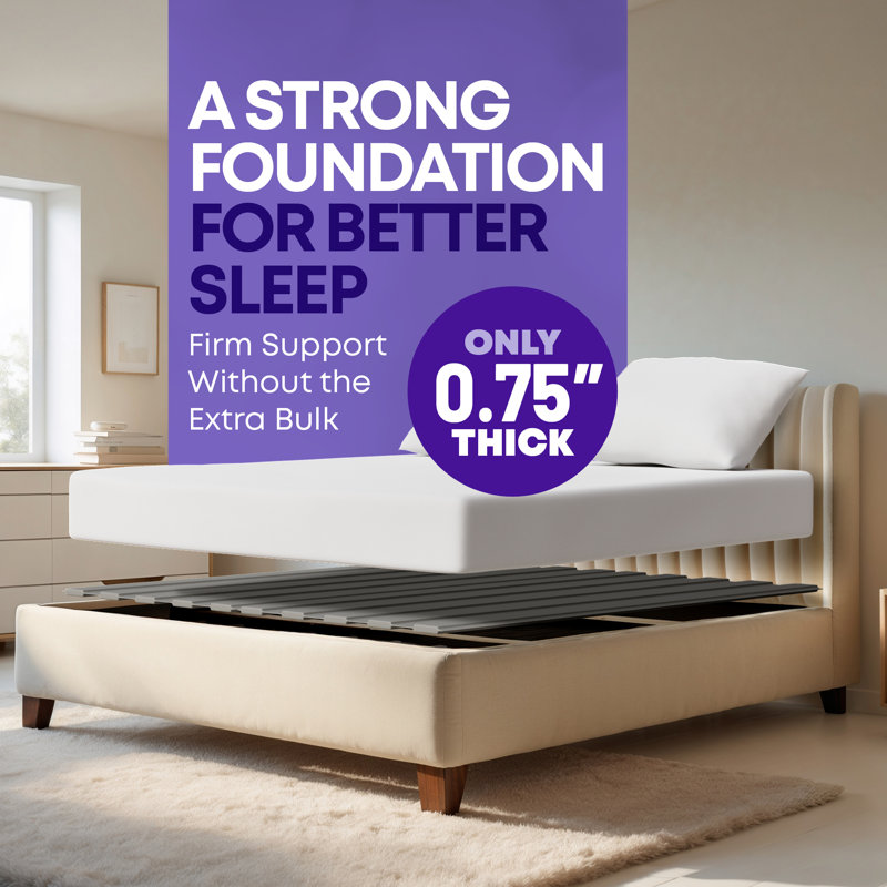 Aaryav  Vertical Mattress Support Wooden Bunkie Board/Slats with Cover, Queen, Heavy Duty Slat