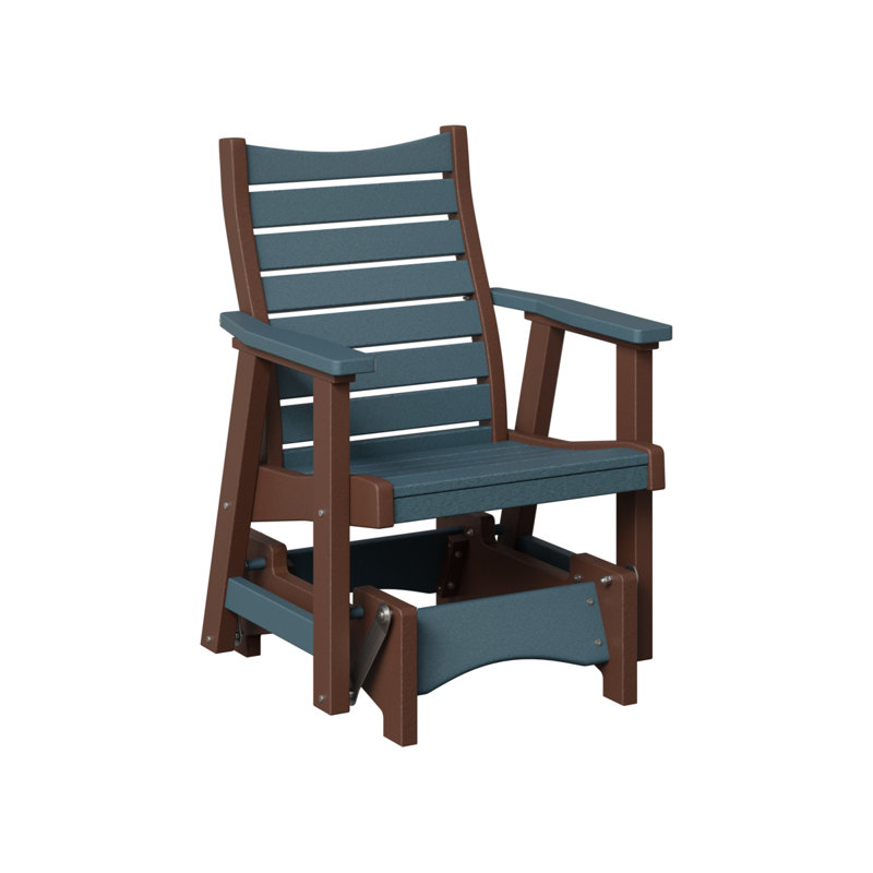 Fauteuil oscillant simple Berlin Gardens Bristol, Slate Top/Chocolate Brown Base