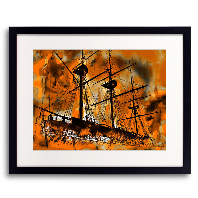 Pirate Ship Print by Leonard Askowitz
