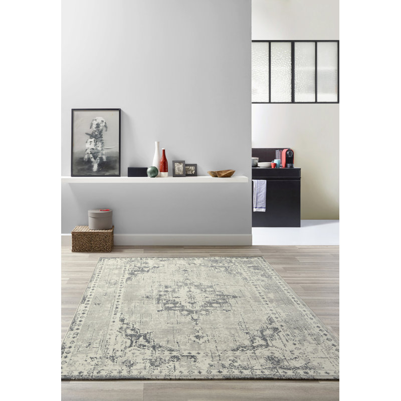 Stephentown Damask Area Rug, Rectangle 80 x 150cm