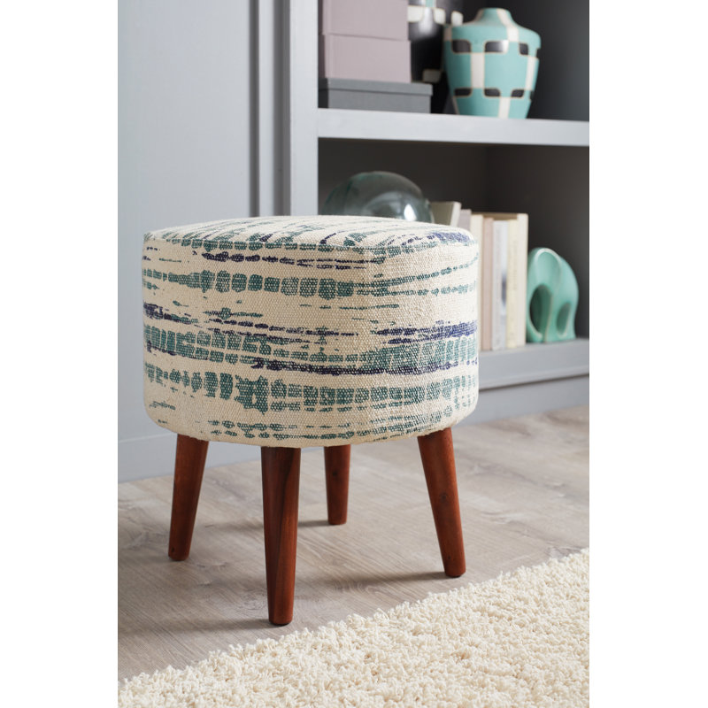 Solid + Manufactured Wood Accent Stool