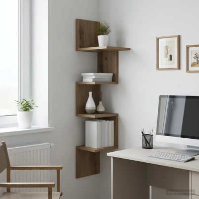  Wall Shelf with Shelf Wall-mounted with Storage Engineered Wood Home