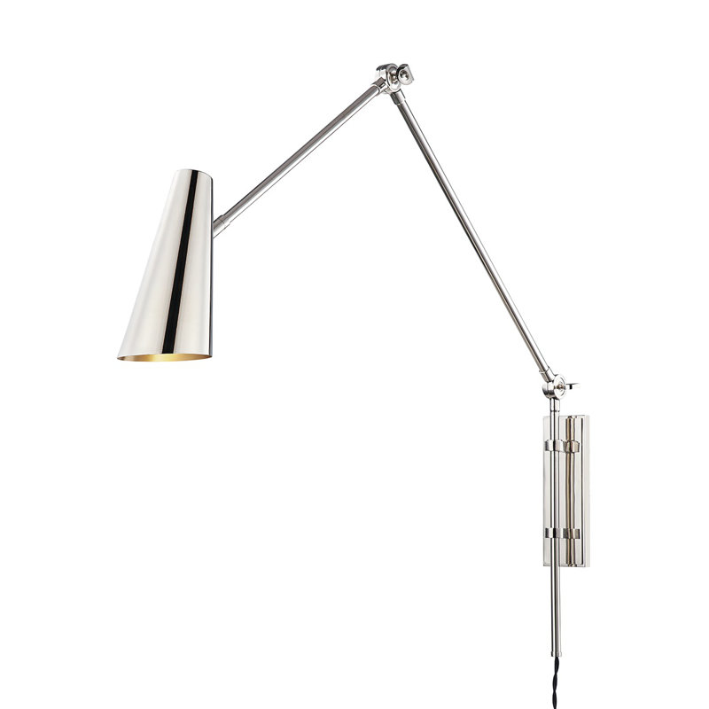 Lorne 1 Light Wall Sconce, Polished Nickel