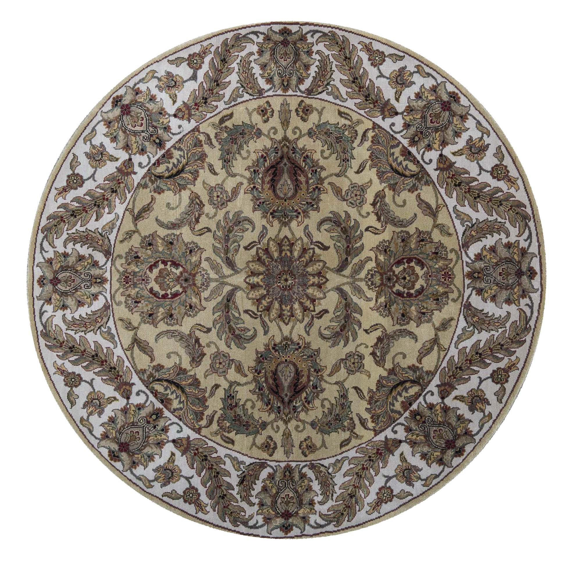 Bokara Rug Co., Inc. Trinity HandKnotted HighQuality Gold and Ivory