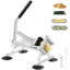 Trancheuse à légumes professionnelle, trancheuse à fruits 1/4 pouce, machine à trancher les légumes en acier inoxydable et en alliage d'aluminium, trancheuse manuelle avec pieds antidérapants, oignons, pommes de terre, citrons