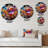 3D Molecules Microscopic Wonders Metal Wall Clock-93383358