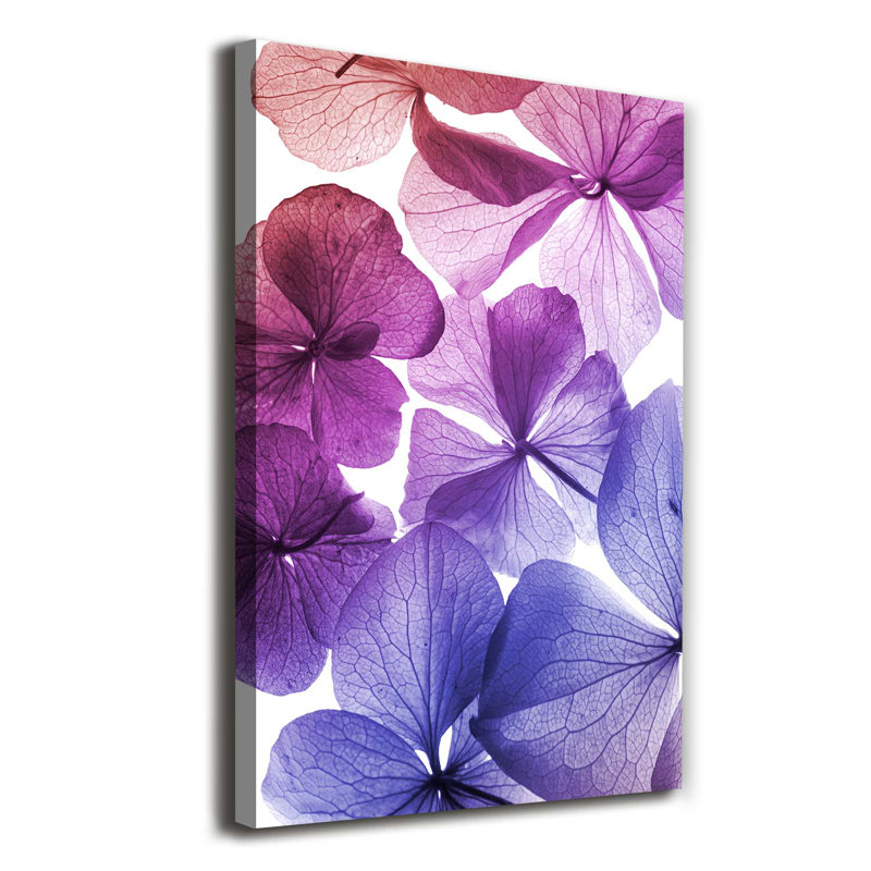 Violet Flowers - Wrapped Canvas Print