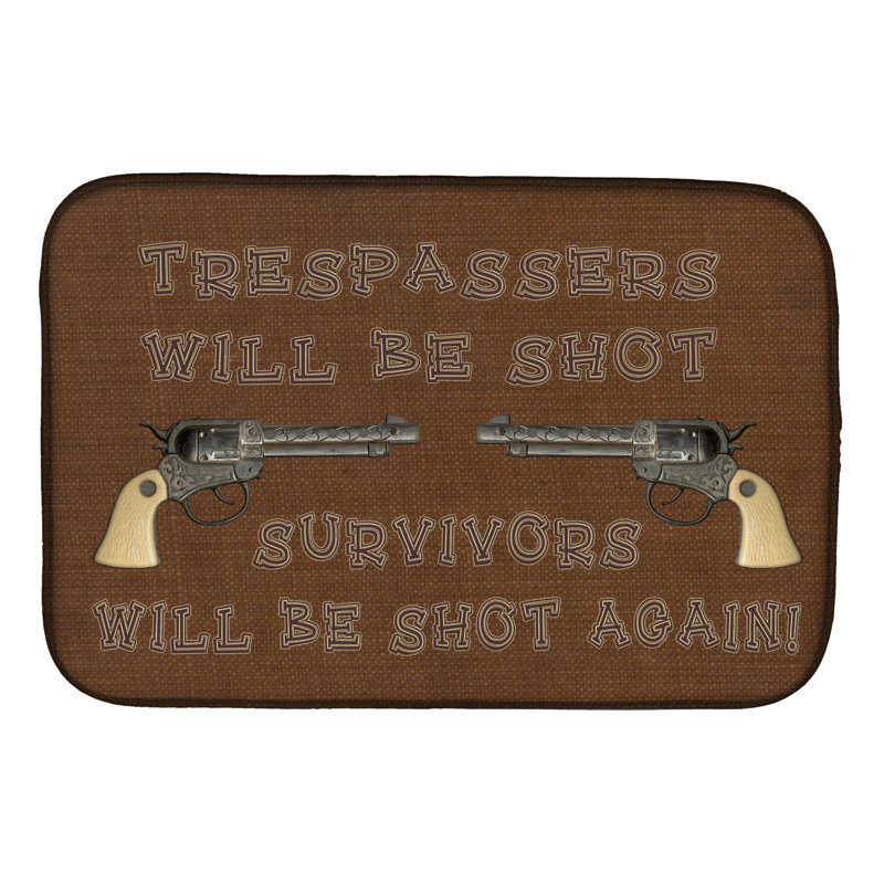 Tapis de séchage Trespassers