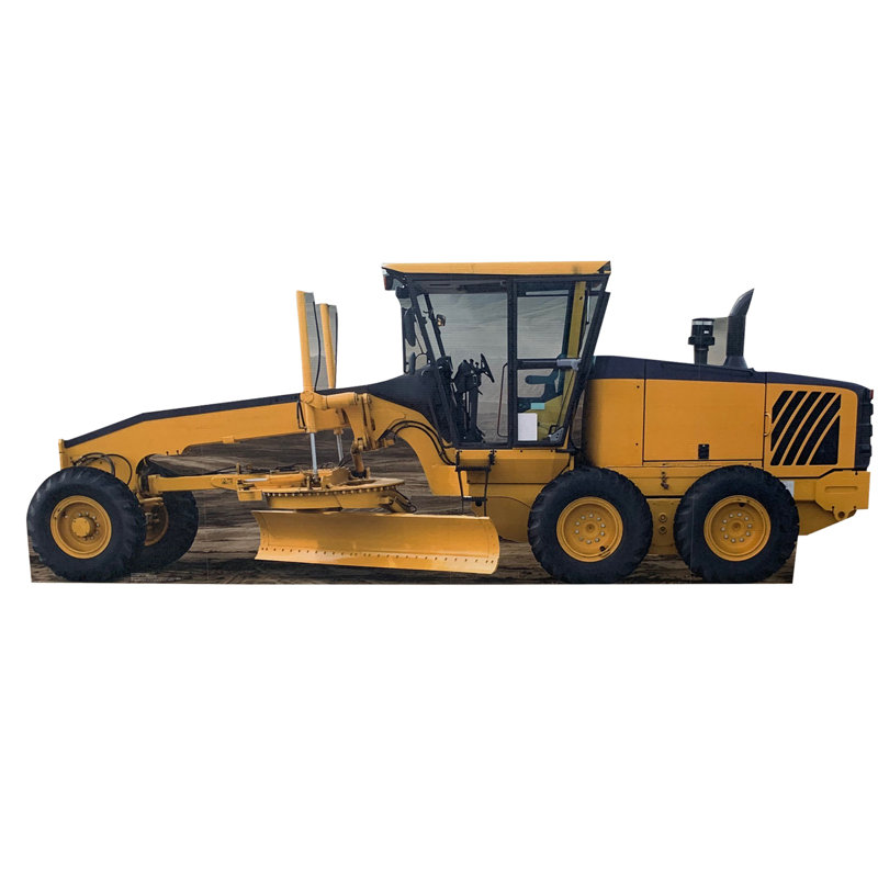 88" Yellow Construction Grader Cardboard Standup