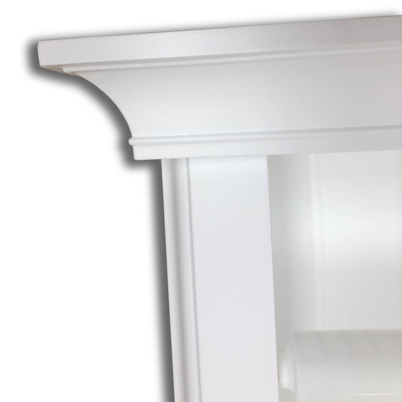 Porte-papier hygiénique encastré Tracy, Blanc