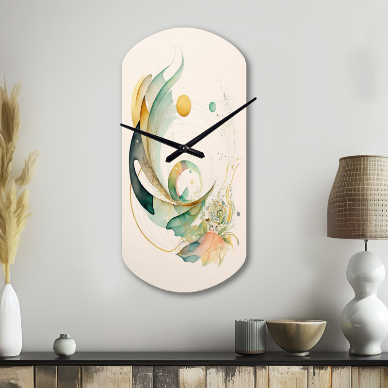 Horloge murale abstraite Eriannah, Grand