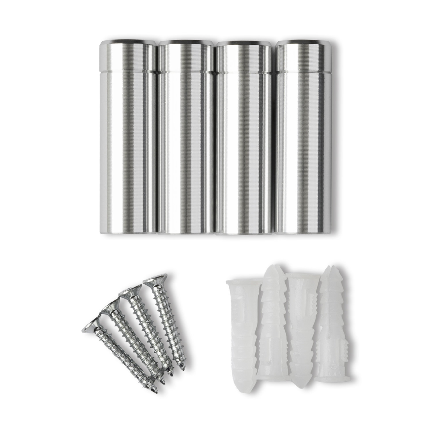 Wexel Art 4-Piece Floating Frame Set, 0.625" H x 0.625" W x 1.5" D, Silver