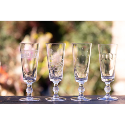 Champagne Flutes Set Of 4 Ovals