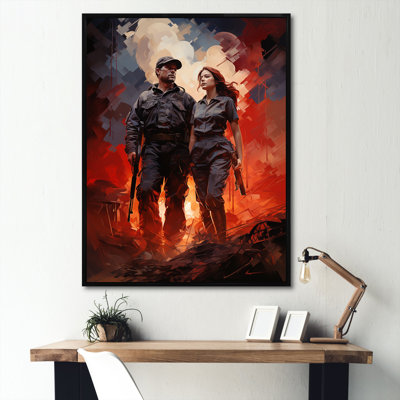 " Military Solider Couple Monumental Defenders "