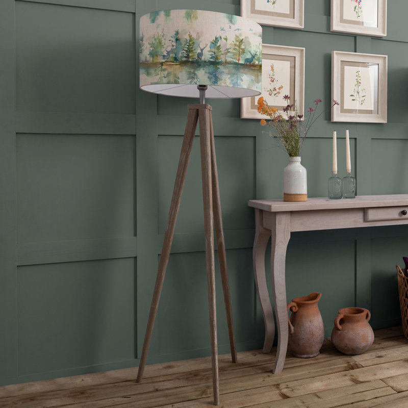 Aratus 158cm Brushed Tripod Floor Lamp