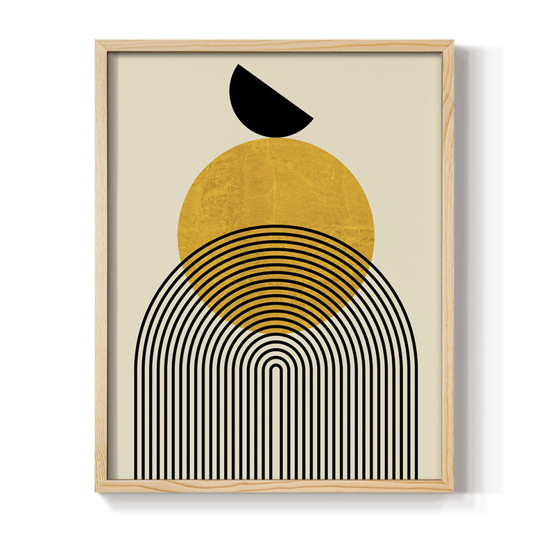 Arches Framed Print - Solid Wood, Natural, 21" H x 17" W