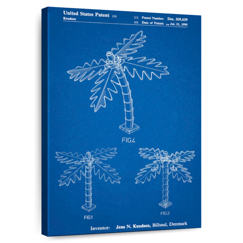 Blueprint Lego Tree Laelle Poster, 36" H x 24" W