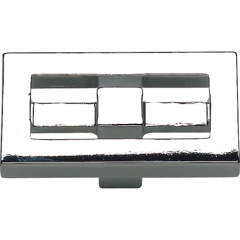 Nobu 1 3/4" Length Rectangle Knob, Polished Chrome