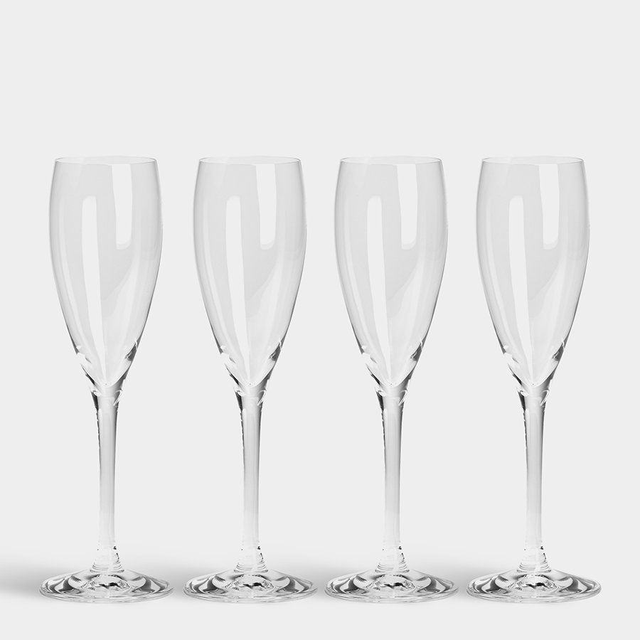 More 5oz. Crystal Flute Set (Set of 4) Orrefors