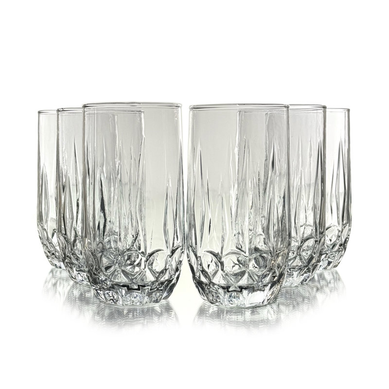 Ensemble Meint / 6 verres en verre 14 oz