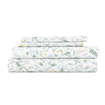 Tyler Wildflower Pattern Microfiber Sheet Set