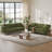 83” Modern Boucle Sofa, Minimalist Style Comfy Loveseat With 2 Pillows, Luxury 2 Seater Couch With Curved Armrest& Wooden Leg, Contemporary Home Sofa For Living Room Bedroom-128467156