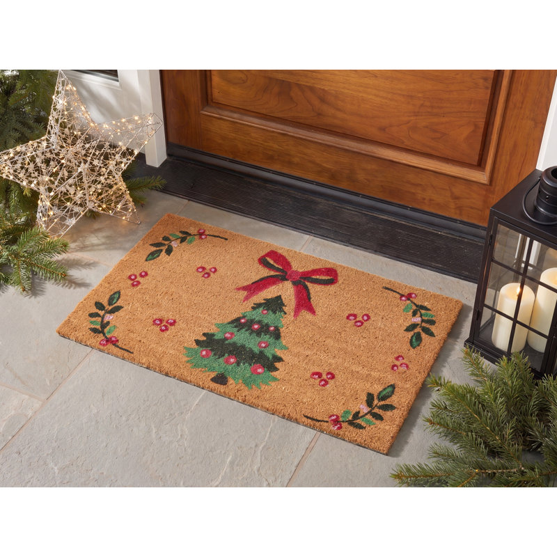 BRIVANO Non-Slip Christmas Doormat