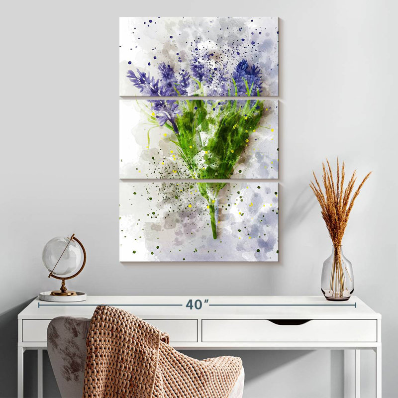 Harnek Wispy Lavender, 32" H x 20" W