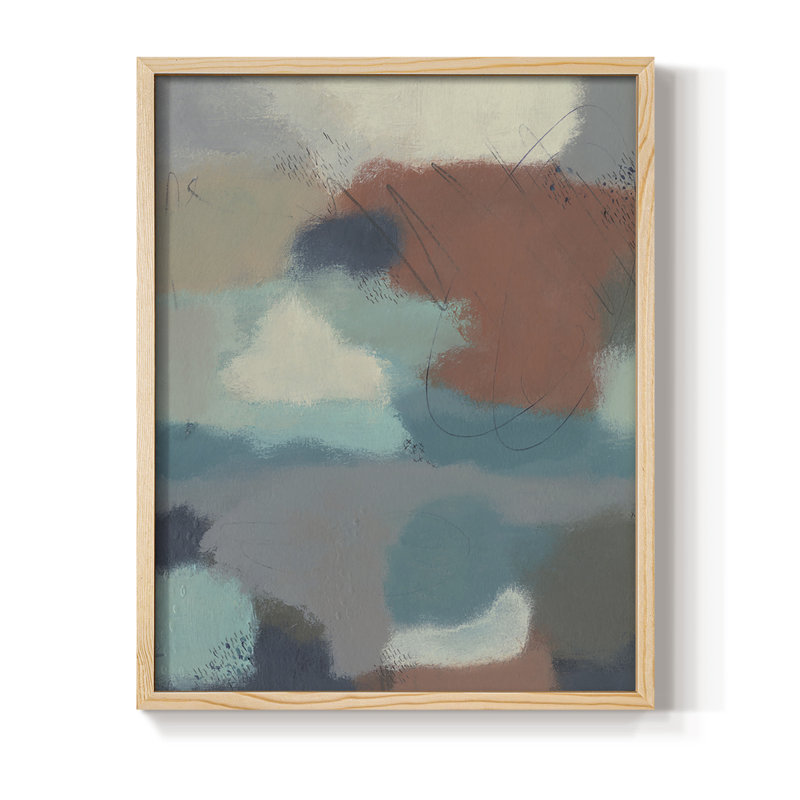 Floating By I Framed Print - Solid Wood, 15" H x 12" W