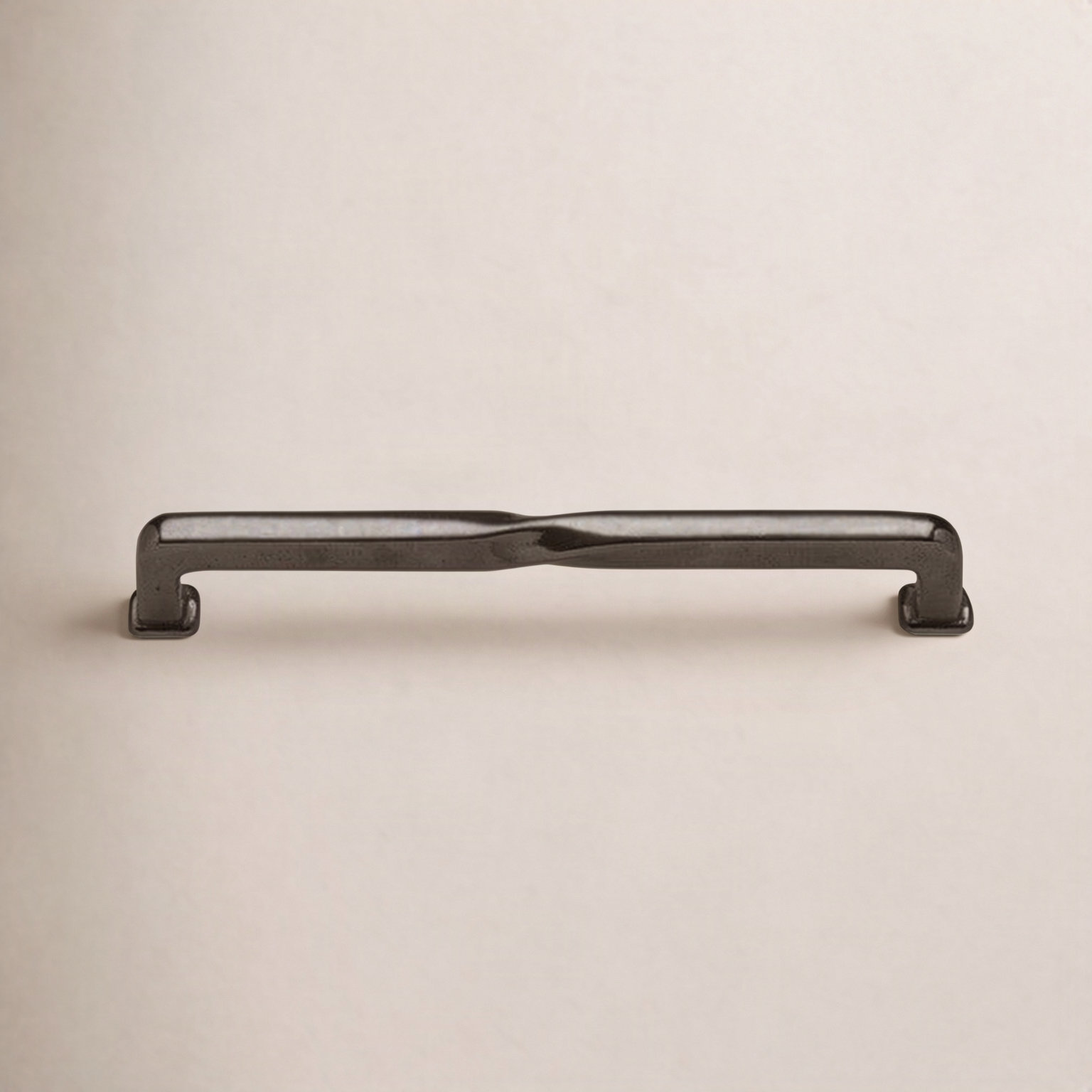 Twisted Cabinet Bar Pull, Silicon Bronze Dark