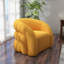 Fauteuil demi-tonneau pivotant rembourré Coyle-1841920129-1867919385