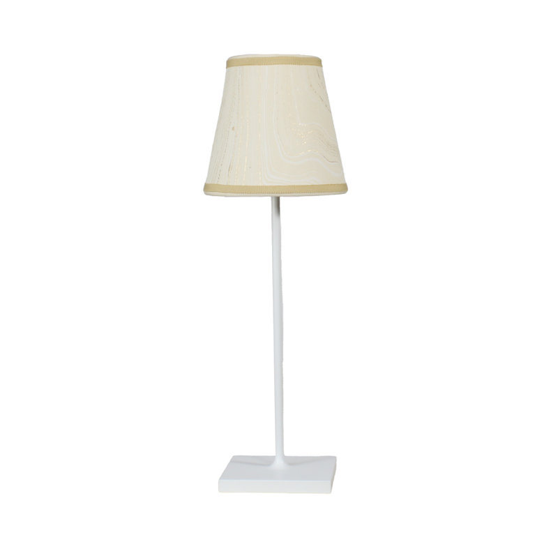 Marble Series Empire Lamp Shade, Ivory/Gold